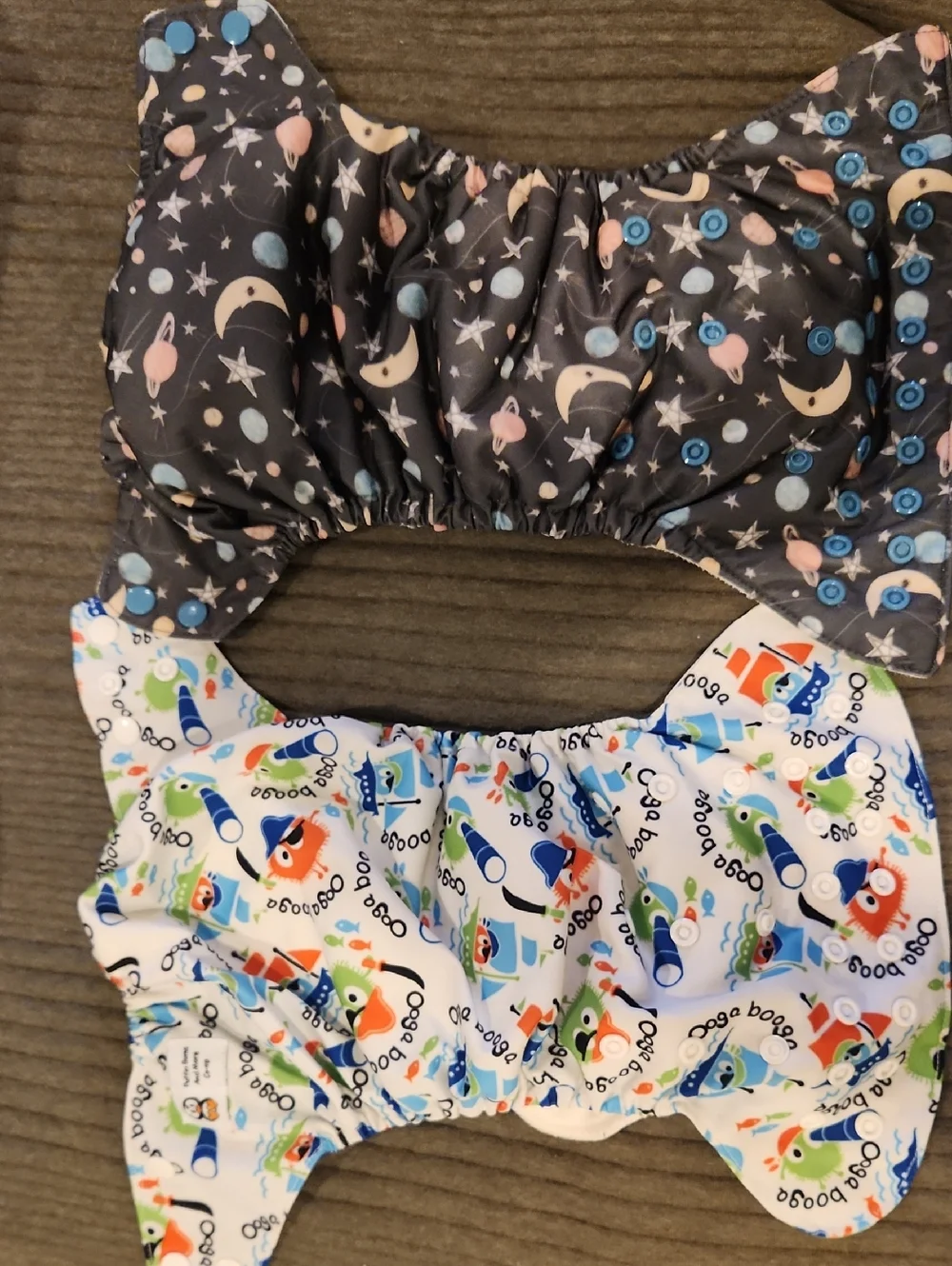 Two All In One Cloth Diapers